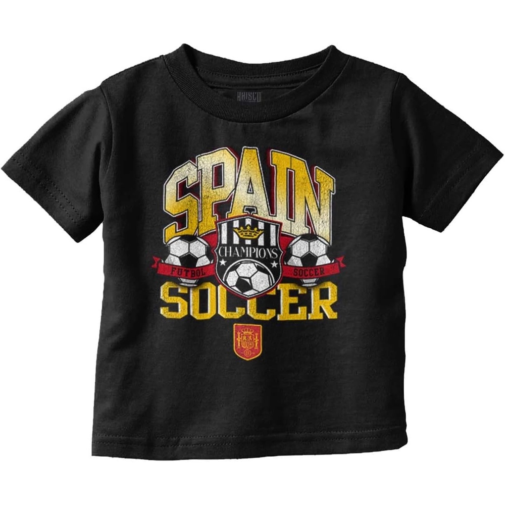 image:imageSpain Soccer Champion Futbol Team Toddler Baby Graphic T ShirtBlack
