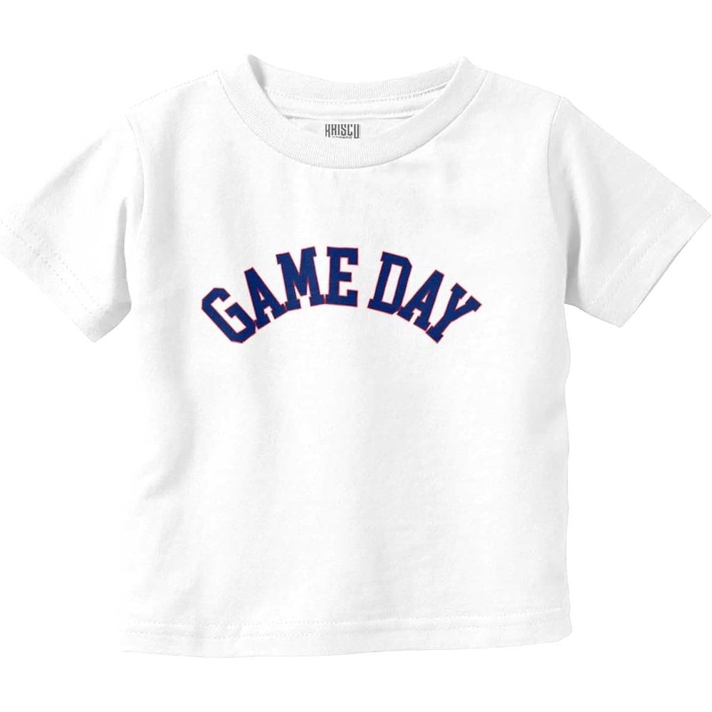 image:imageVarsity Game Day Sports Athlete Fan Toddler Baby Graphic T ShirtWhite