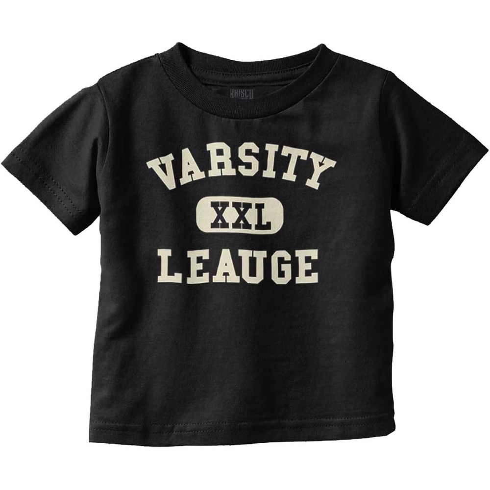 image:imageVarsity League Sports Athlete Fan Toddler Baby Graphic T ShirtBlack