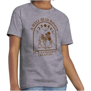 A Well Read Woman is Dangerous Girls Kids T Shirt Tees
