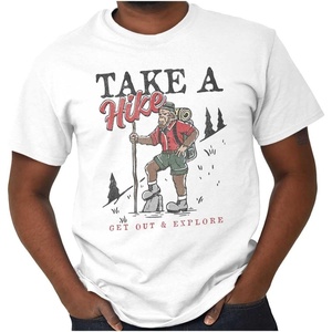 Bigfoot Take A Hike Explore Outdoors Graphic T Shirt Men or Women(White)