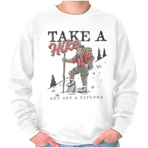 Bigfoot Take A Hike Explore Outdoors Sweatshirt for Men or Women(White)