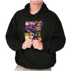 Brisco Brands Los Angeles Basketball Legends Hoodie Sweatshirt Women Men(Black)