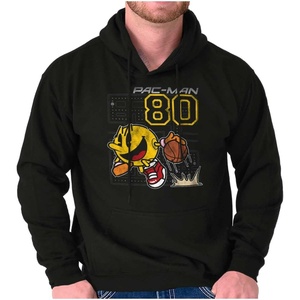 Brisco Brands Pacman Basketball Player Dribble Hoodie Sweatshirt Women Men(Black)