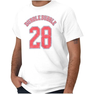 Dubble Bubble Baseball Number Jersey Graphic T Shirt Men or Women(White – 28 Jersey)