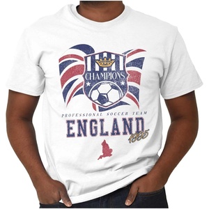 England Professional Soccer Champion Graphic T Shirt Men or Women(White)