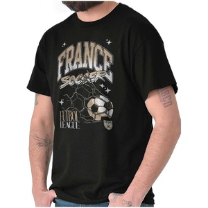 France Futbol League Soccer Goal Graphic T Shirt Men or Women(Black)