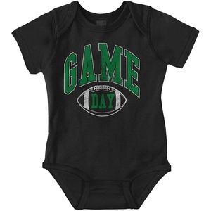 Game Day Football Tailgate Sports Fan Baby Bodysuit Jumper Girls(Black)