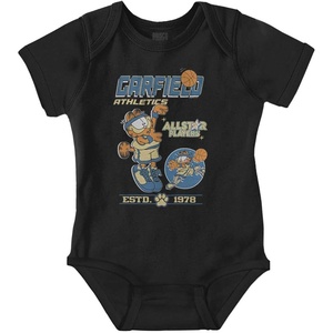 Garifled Athletic Basketball All Star Baby Romper Boys or Girls(Black)
