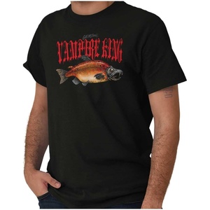 Gill McFinn’s Vampire King Fish Graphic T Shirt Men or Women(Black)