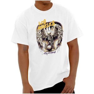 Los Angeles Skeleton Basketball Player Graphic T Shirt Men or Women(White – Angel Drip)