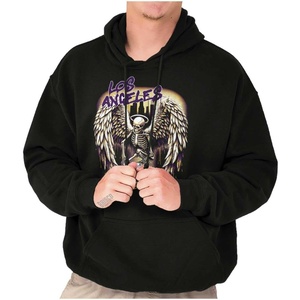 Los Angeles Skeleton Basketball Player Hoodie Sweatshirt Women Men(Black – Angel Drip)