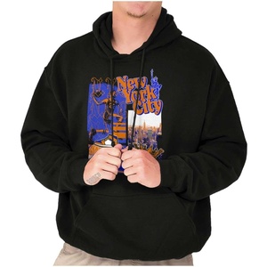 New York Basketball Game NYC Graffiti Hoodie Sweatshirt Women Men(Black)