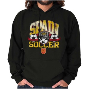 Spain Soccer Champion Futbol Team Hoodie Sweatshirt Women Men(Black)