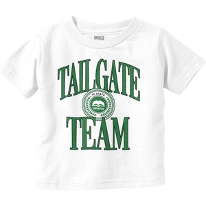 Tailgate Team State Athletics Sports Toddler Baby Graphic T Shirt(White)