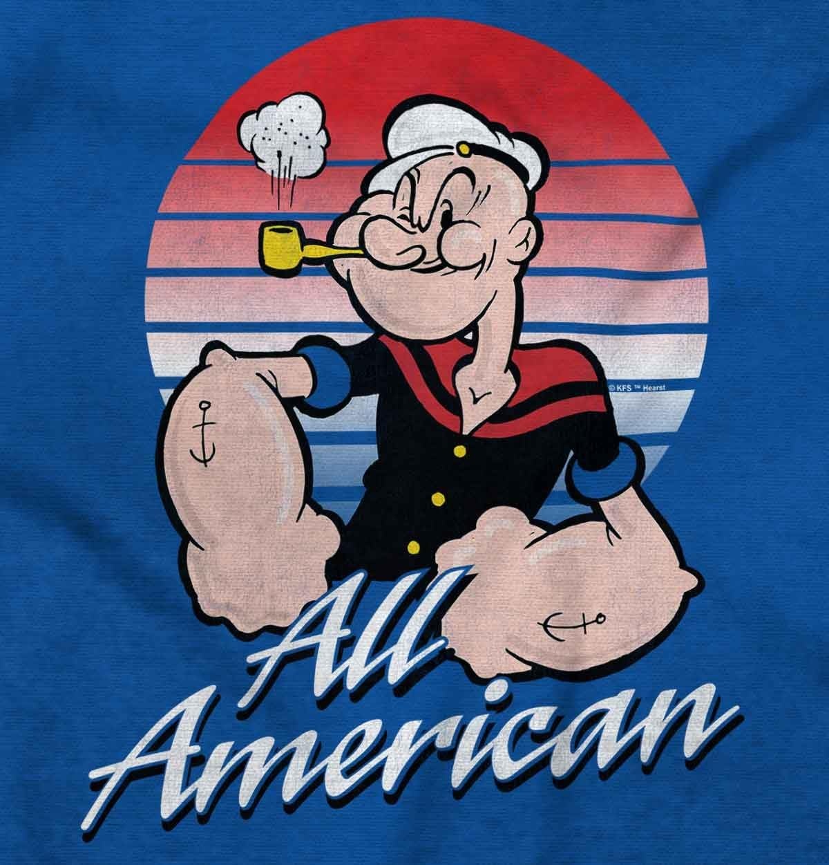 image:imageAll American Popeye The Sailor Man Graphic T Shirt Men or WomenRoyal