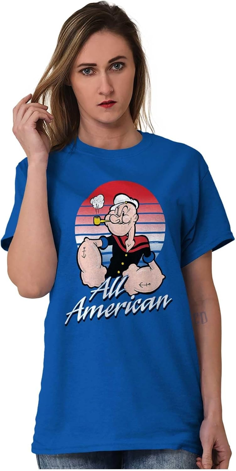 image:imageAll American Popeye The Sailor Man Graphic T Shirt Men or WomenRoyal