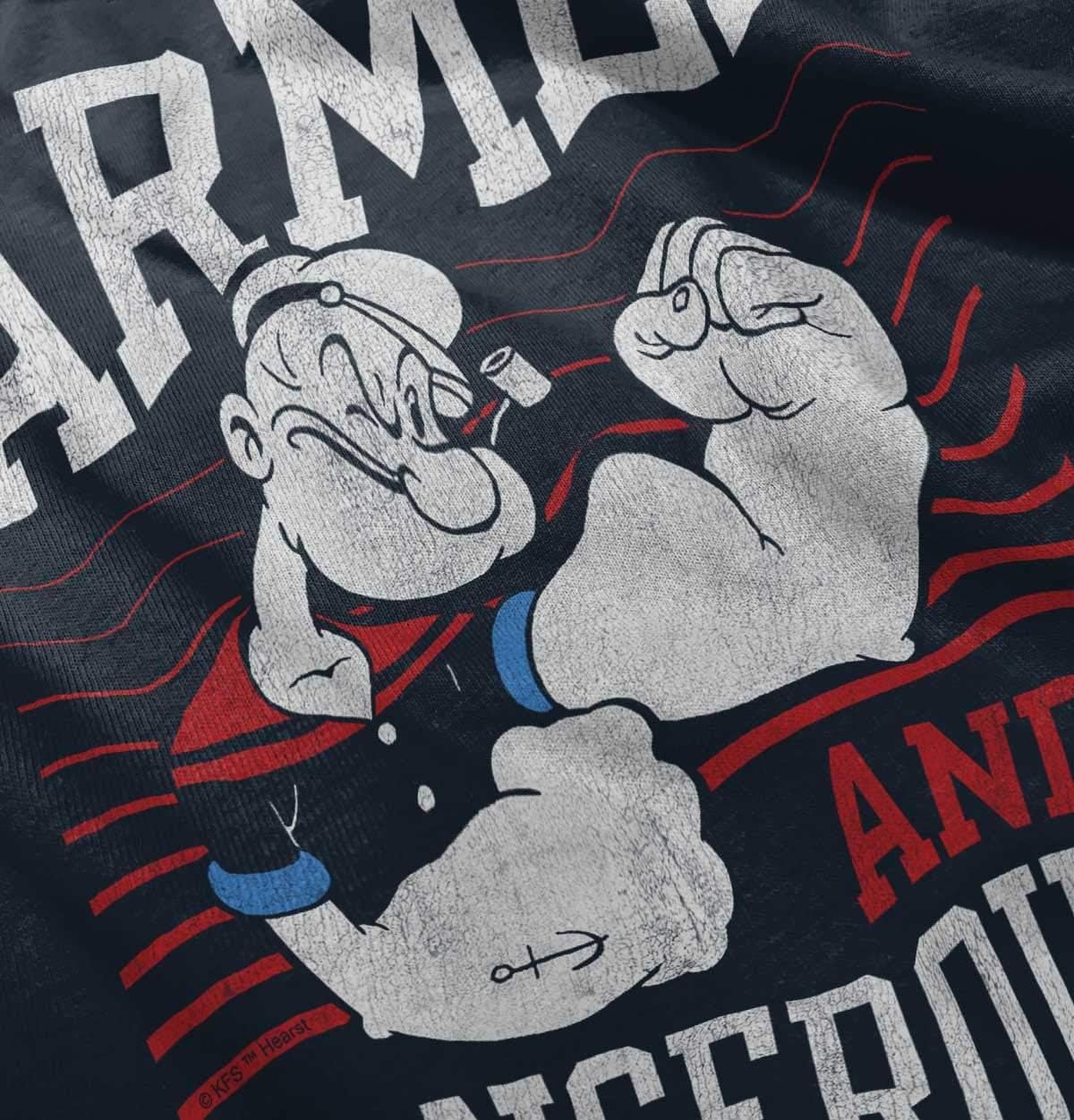 image:imageBrisco Brands Popeye Armed Dangerous Biceps Workout Toddler Boy Girl T ShirtNavy