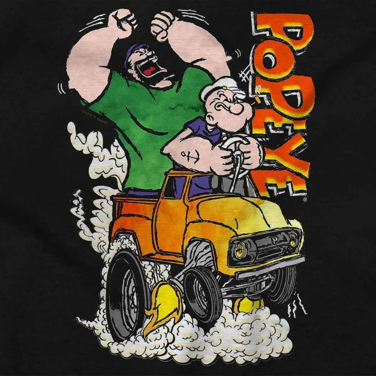 image:imageBrisco Brands Popeye Bluto Monster Truck Chaos Baby Romper Boys or GirlsBlack