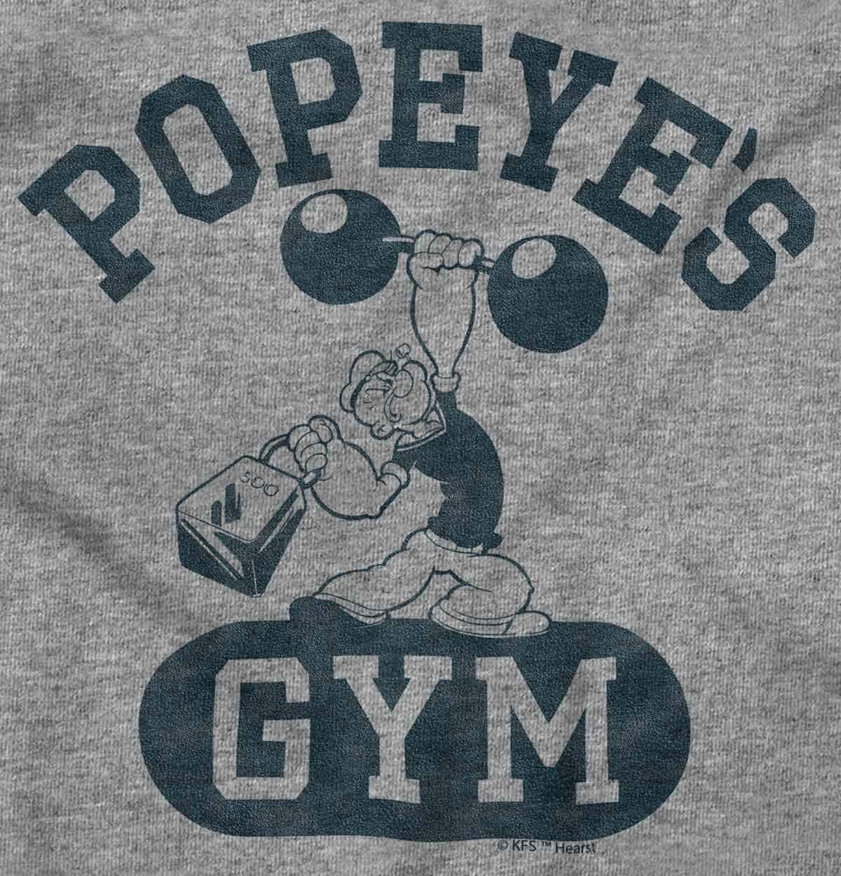 image:imageBrisco Brands Popeye Body Builder Gym Workout Cool Sweatshirt for Men or WomenSport Grey