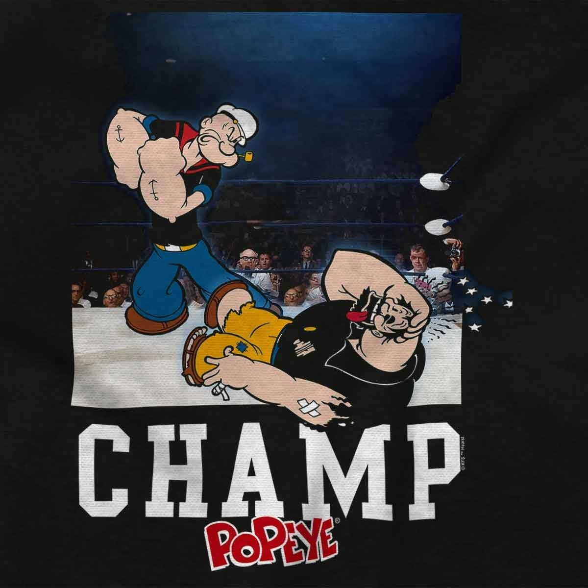 image:imageBrisco Brands Popeye Boxing Championship Photo Baby Romper Boys or GirlsBlack