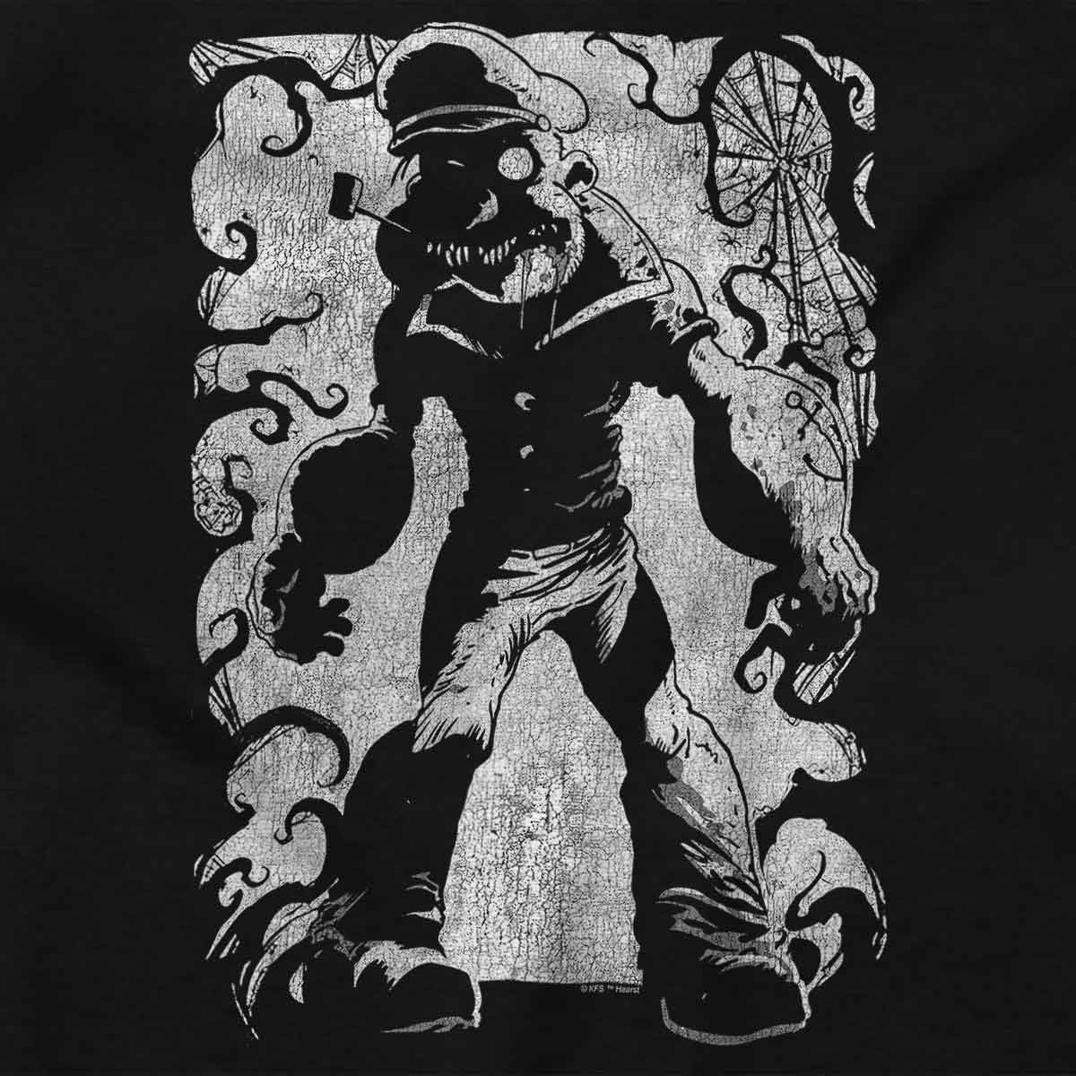image:imageBrisco Brands Popeye Gothic Halloween Zombie Graphic T Shirt Men or WomenBlack