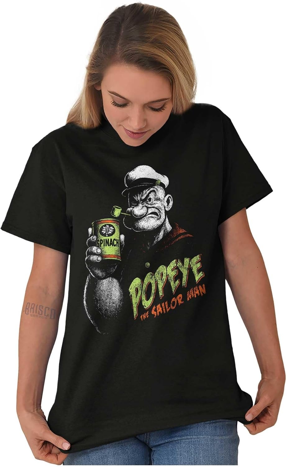 image:imageBrisco Brands Popeye Halloween Spinach Monster Graphic T Shirt Men or WomenBlack