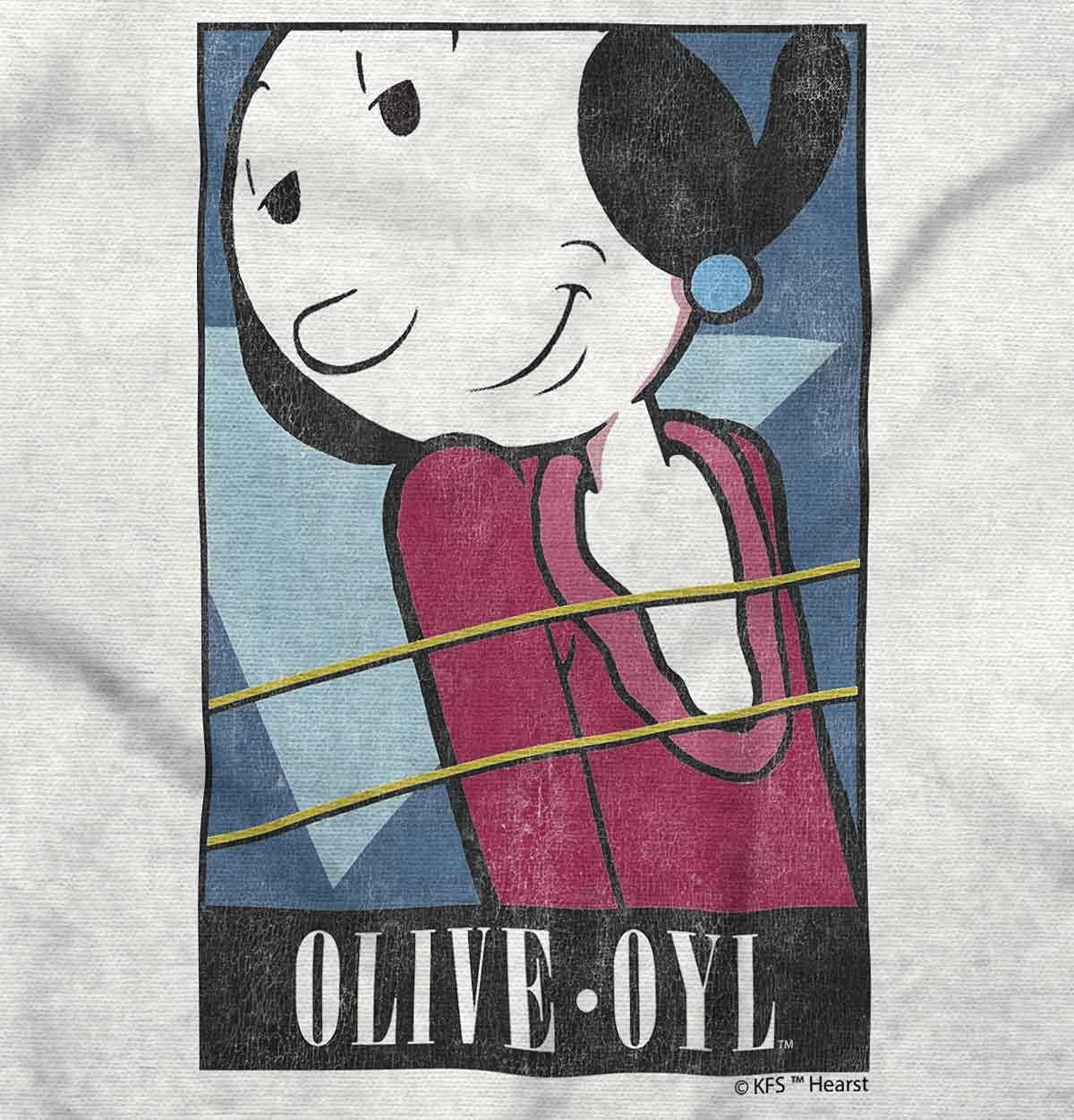 image:imageBrisco Brands Popeye Olive Oyl Adorable Classic Women Crewneck SweatshirtWhite