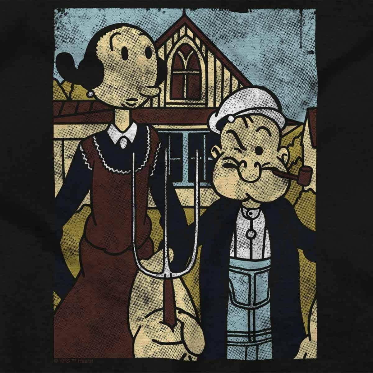 image:imageBrisco Brands Popeye Olive Oyl American Modern Art Sweatshirt for Men or WomenBlack
