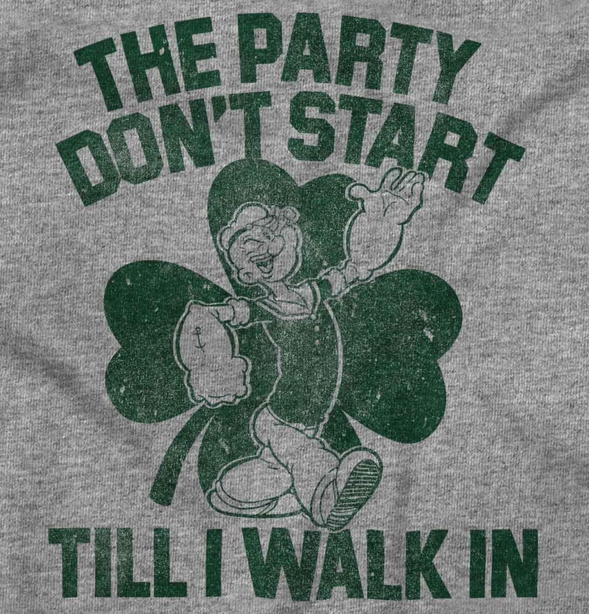image:imageBrisco Brands Popeye Saint Patricks Day Party Hoodie Sweatshirt Women MenSport Grey