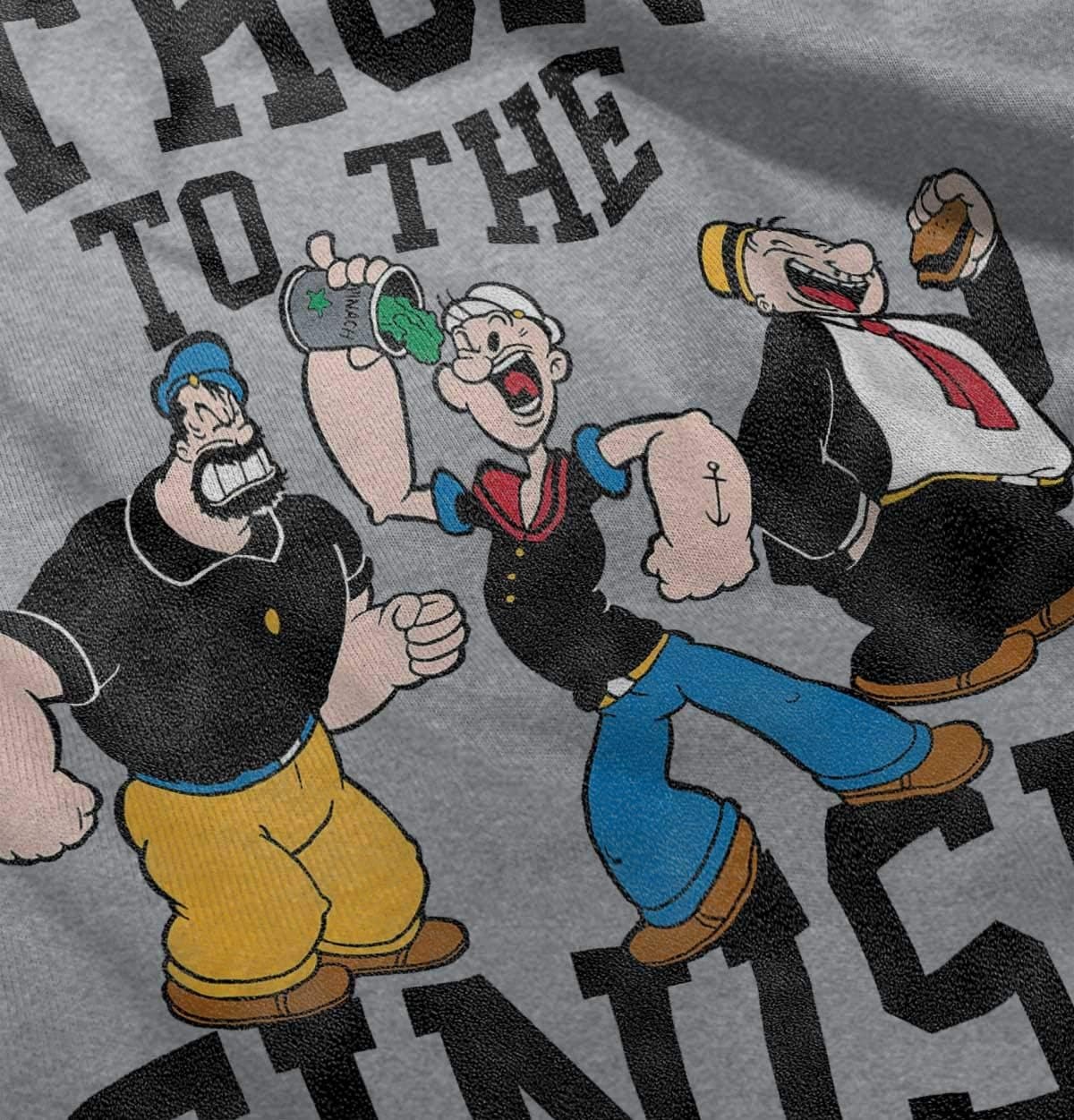 image:imageBrisco Brands Popeye and Crew Strong to The Finish Toddler Boy Girl T ShirtHeather