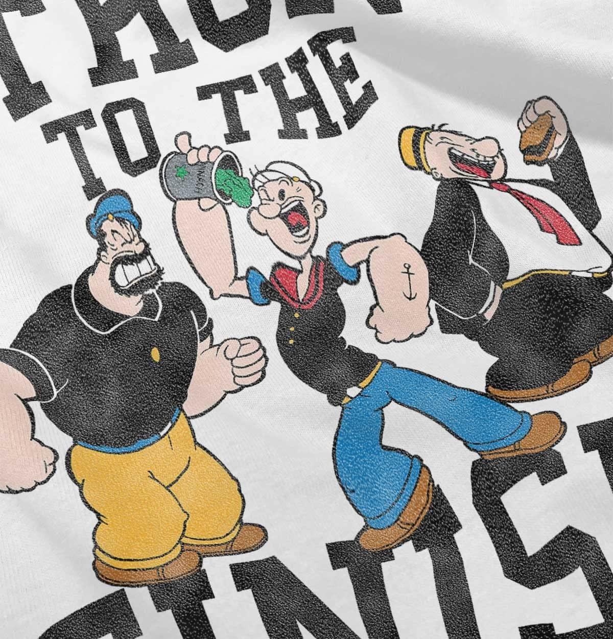 image:imageBrisco Brands Popeye and Crew Strong to The Finish Toddler Boy Girl T ShirtWhite