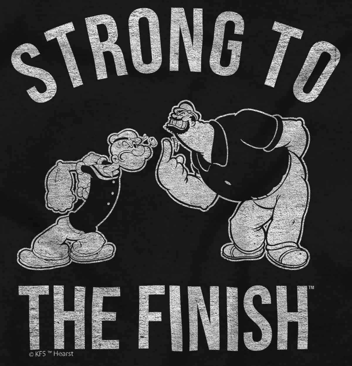 image:imageBrisco Brands Strong To The Finish Popeye Bluto Mens Crewneck SweatshirtBlack