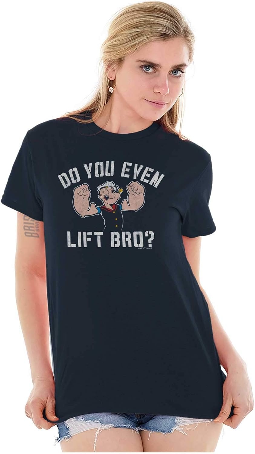 image:imageDo You Even Lift Bro Popeye Sailor Graphic T Shirt Men or WomenNavy