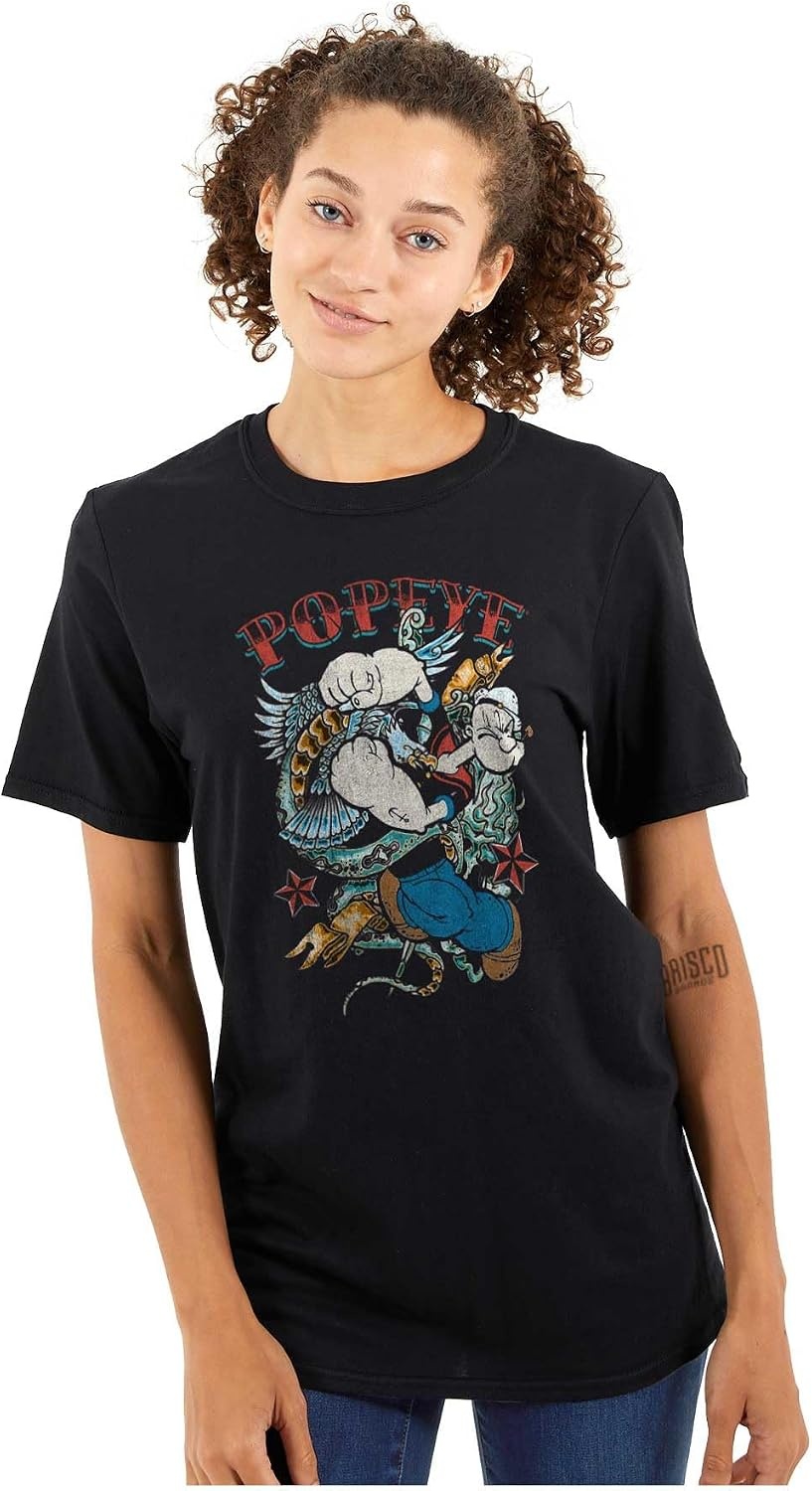 image:imagePopeye American Traditional Tattoo Graphic T Shirt Men or WomenBlack