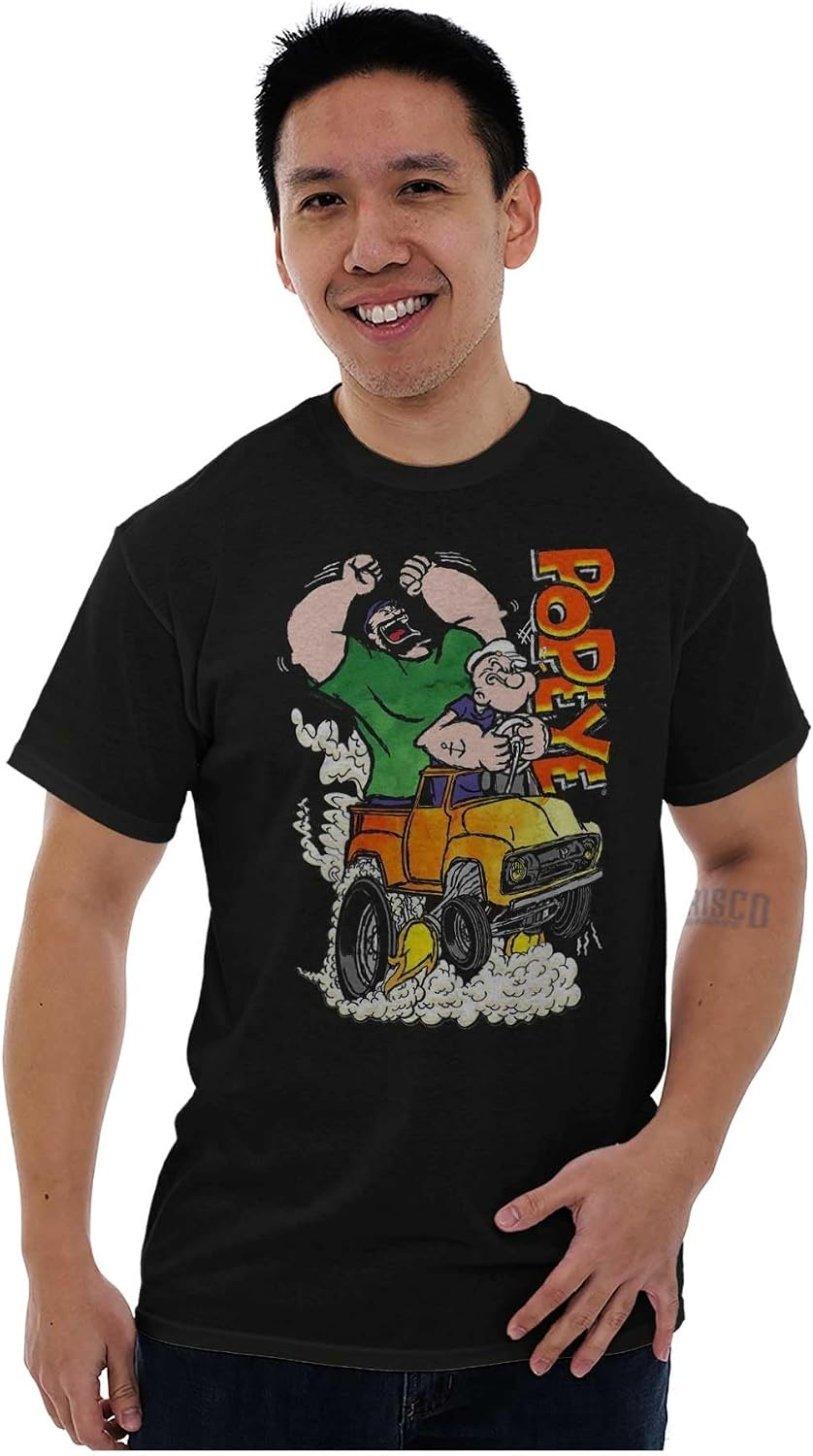 image:imagePopeye Bluto Monster Truck Chaos Graphic T Shirt Men or WomenBlack