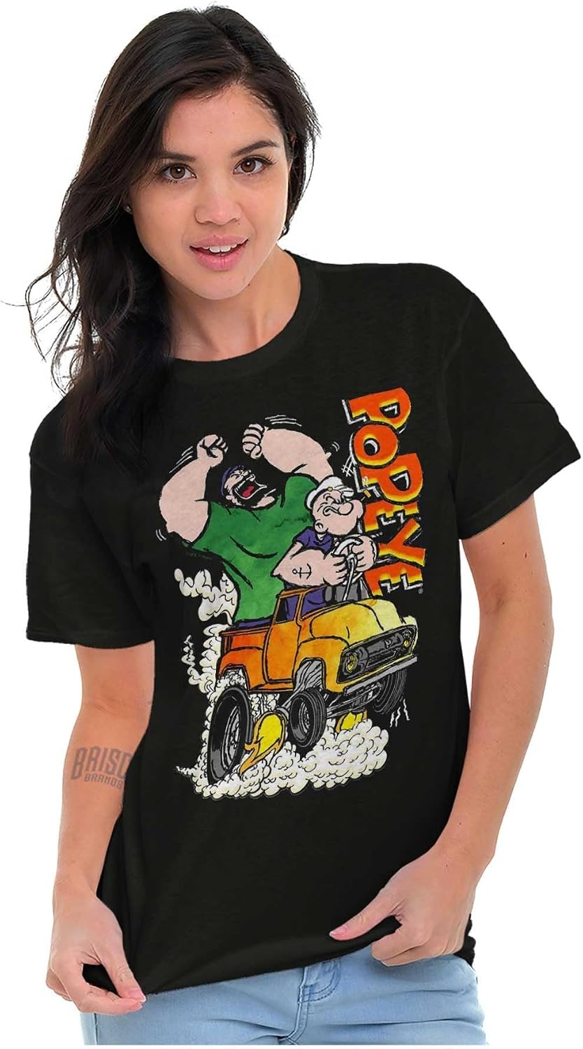 image:imagePopeye Bluto Monster Truck Chaos Graphic T Shirt Men or WomenBlack