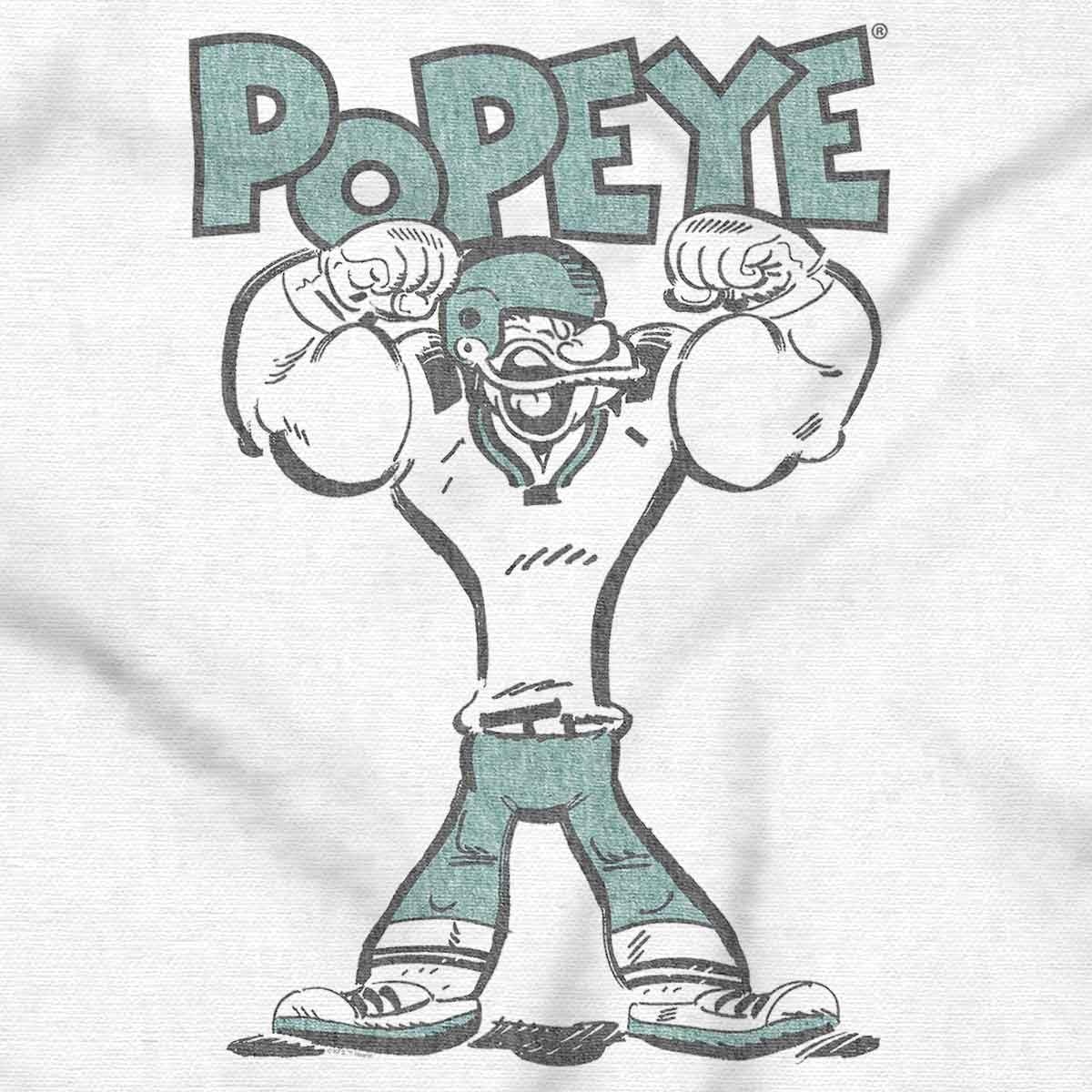 image:imagePopeye Football Champion Athlete Graphic T Shirt Men or WomenWhite