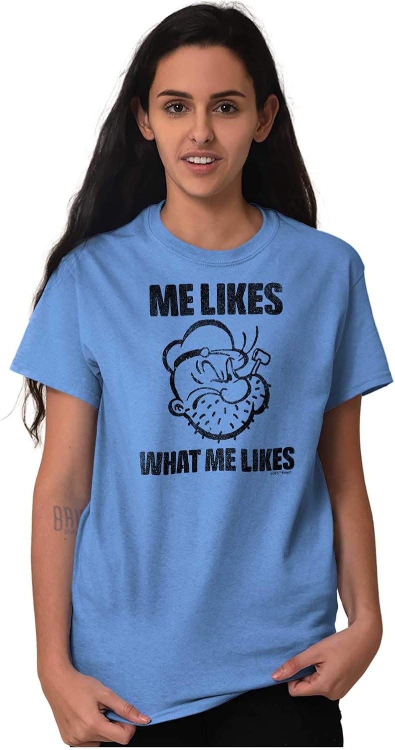 image:imagePopeye Quote What Me Likes Graphic T Shirt Men or WomenCarolina Blue