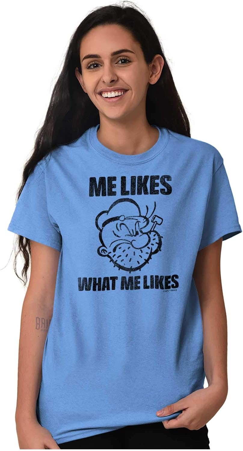 image:imagePopeye Quote What Me Likes Graphic T Shirt Men or WomenCarolina Blue