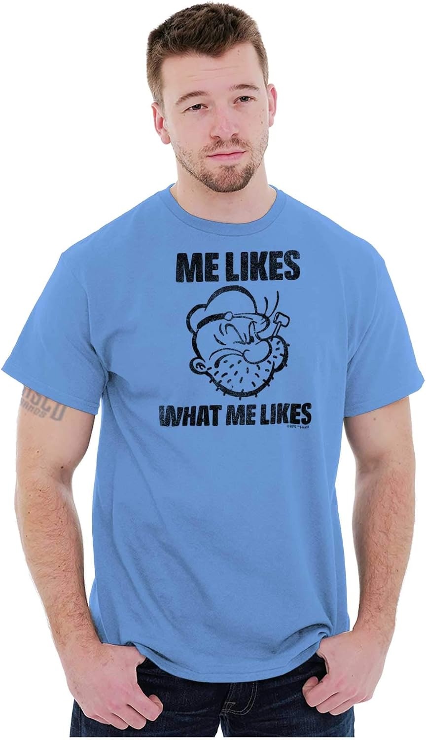 image:imagePopeye Quote What Me Likes Graphic T Shirt Men or WomenCarolina Blue