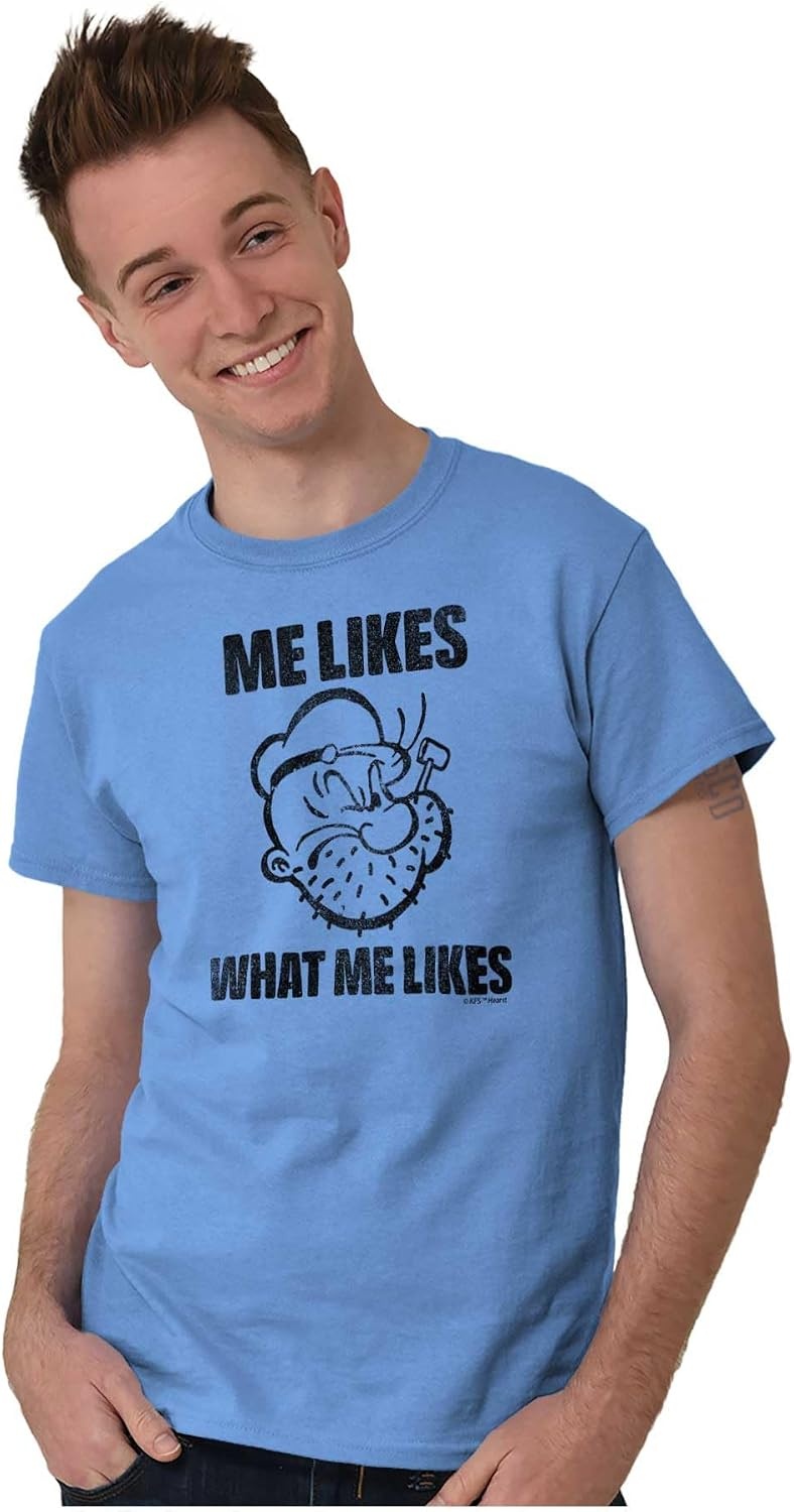 image:imagePopeye Quote What Me Likes Graphic T Shirt Men or WomenMint Green