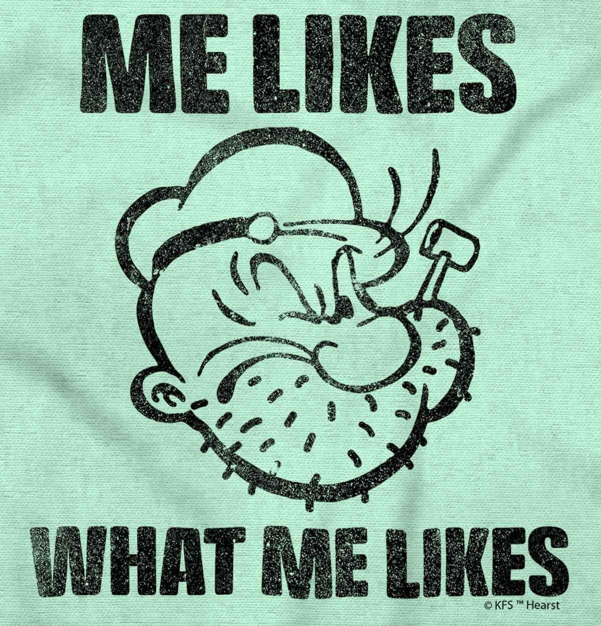 image:imagePopeye Quote What Me Likes Graphic T Shirt Men or WomenMint Green