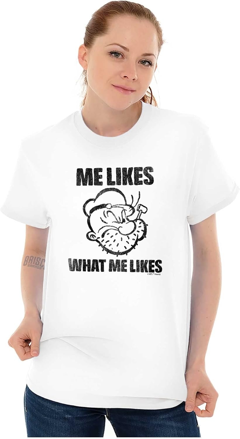 image:imagePopeye Quote What Me Likes Graphic T Shirt Men or WomenWhite
