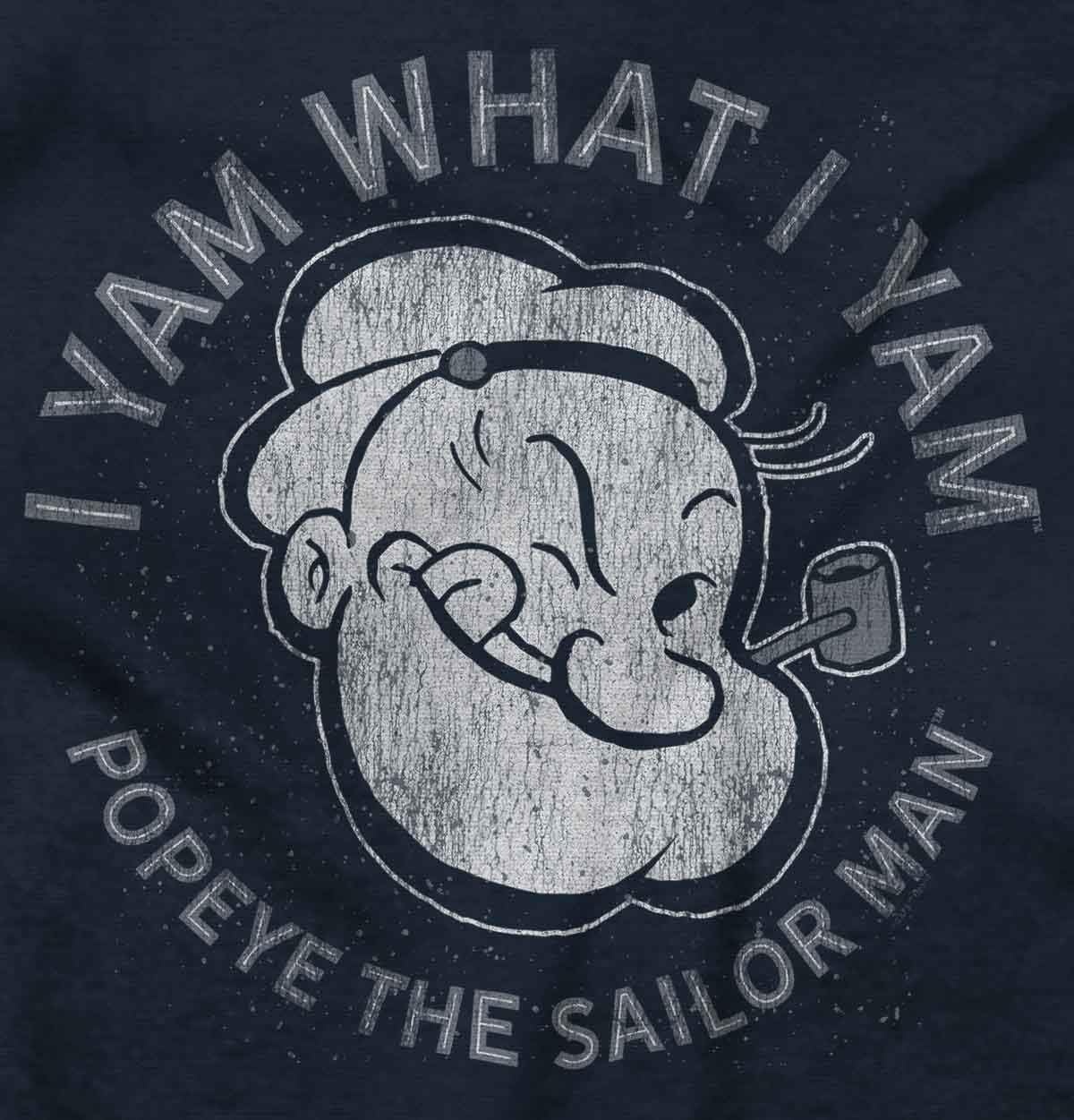 image:imagePopeye Sailor Man Quote What I Yam Toddler Boy Girl T ShirtNavy
