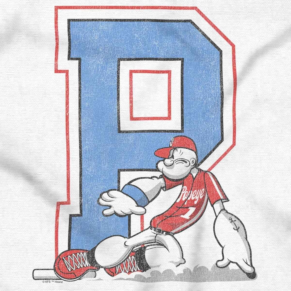 image:imagePopeye Sports Team Baseball Player Game Day Graphic T Shirt Men or WomenWhite Base Slide