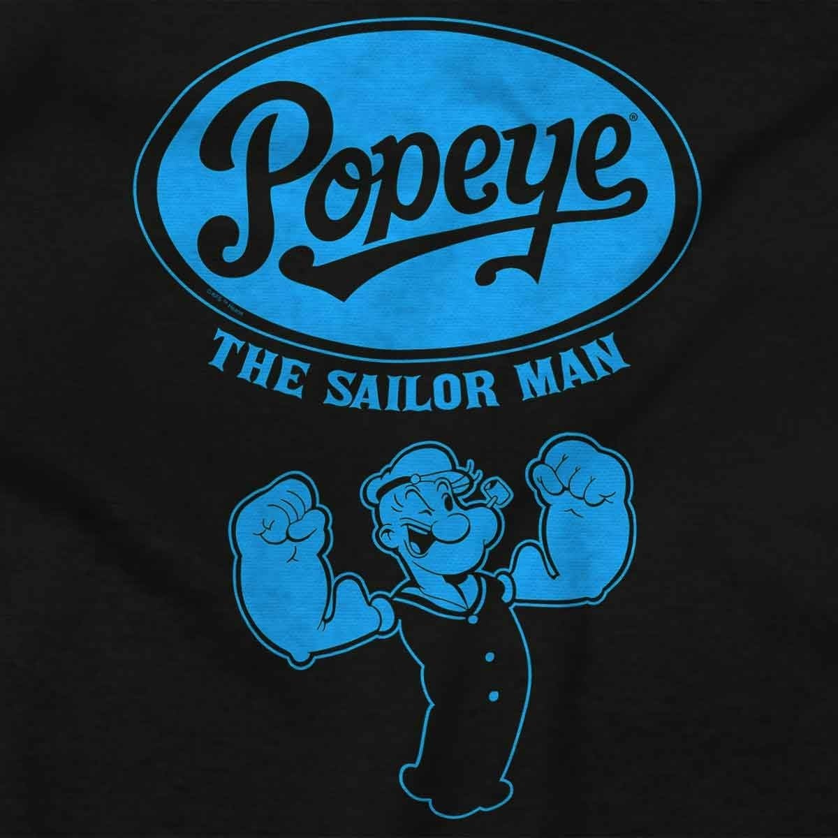 image:imagePopeye The Sailorman Cartoon Muscle Graphic T Shirt Men or WomenBlack