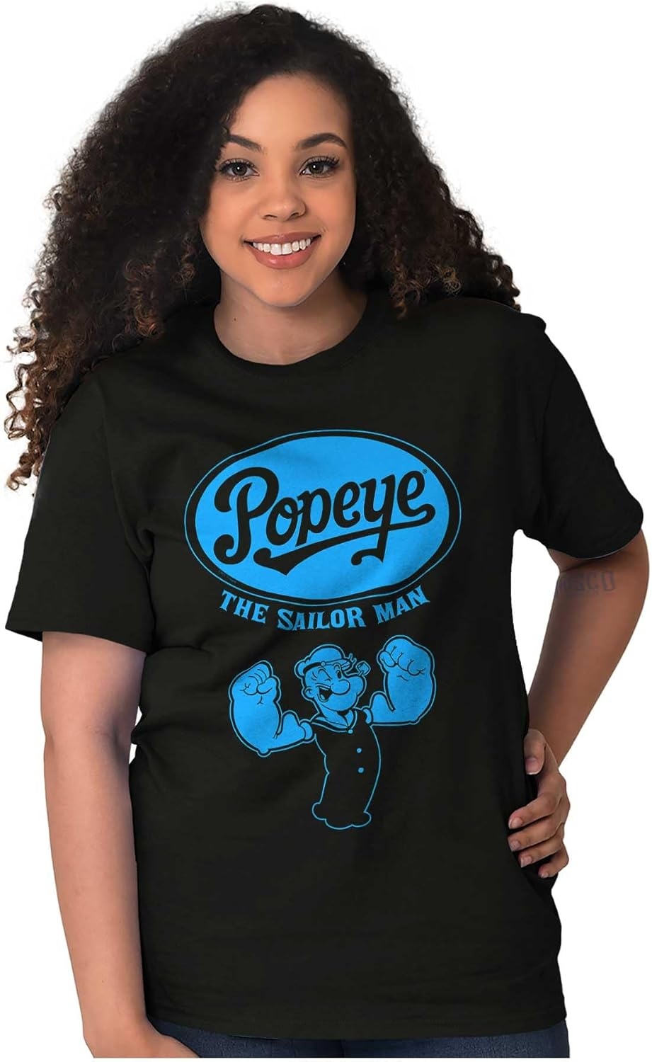 image:imagePopeye The Sailorman Cartoon Muscle Graphic T Shirt Men or WomenBlack