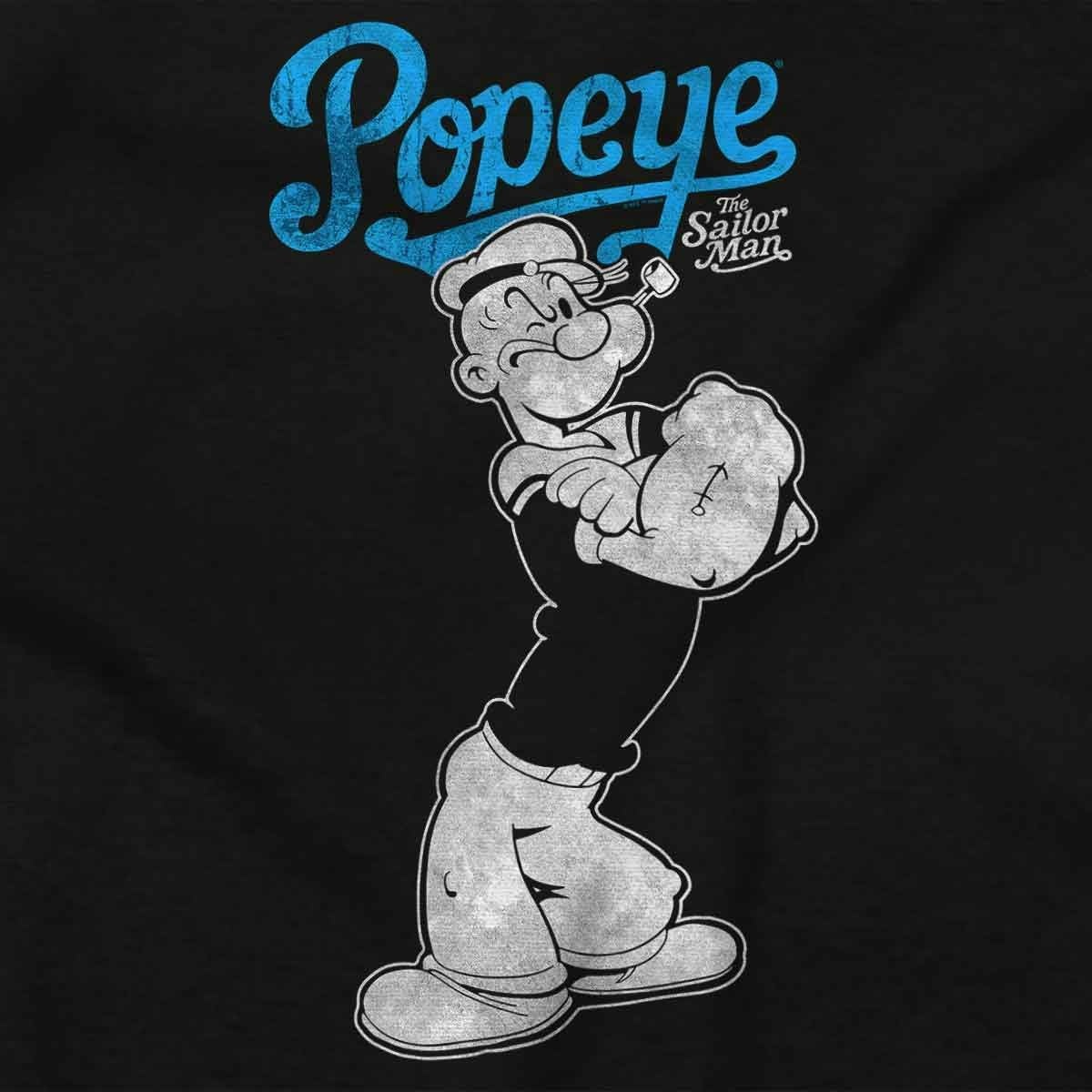 image:imagePopeye The Sailorman Classic Cartoon Baby Romper Boys or GirlsBlack