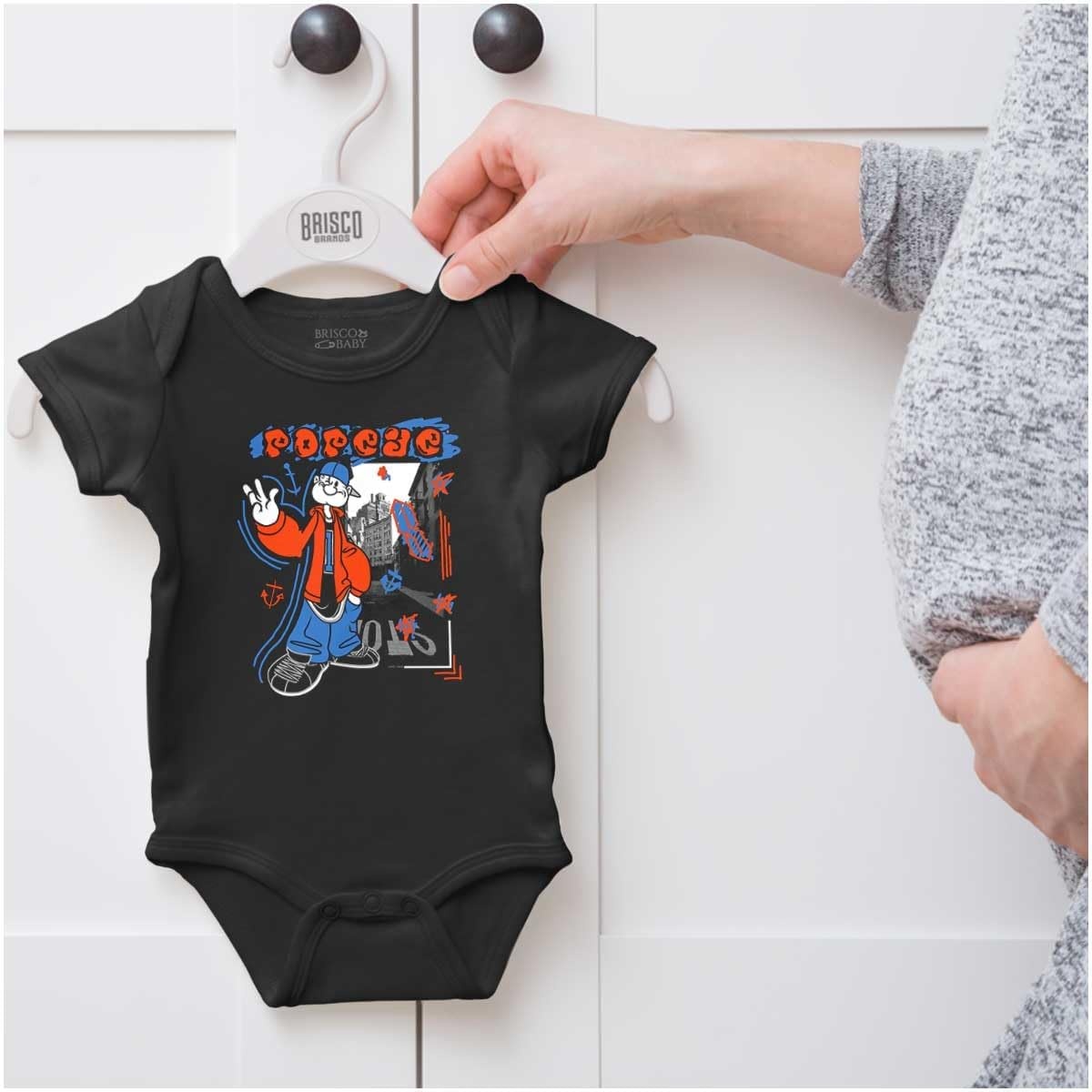 image:imagePopeye Urban City Graffiti Street Art Baby Romper Boys or GirlsBlack